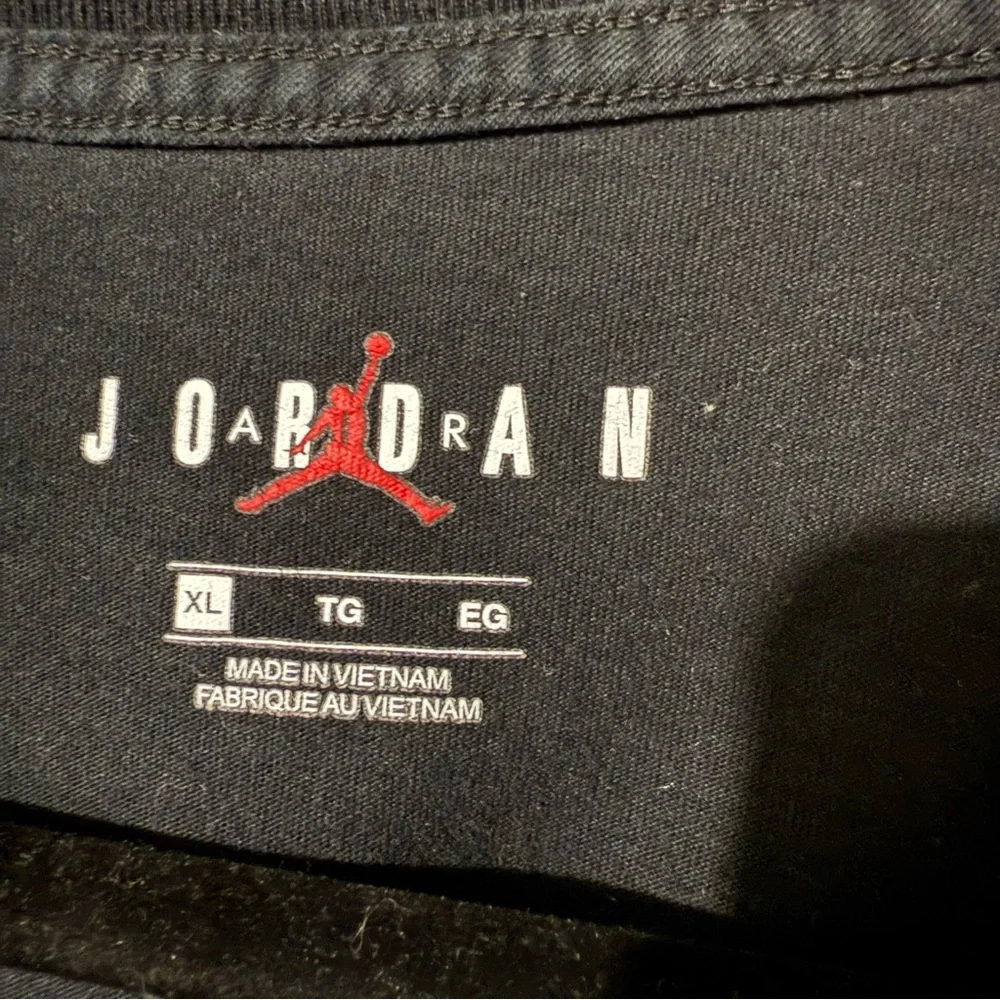 Air Jordan Black Tee with Iconic Logo